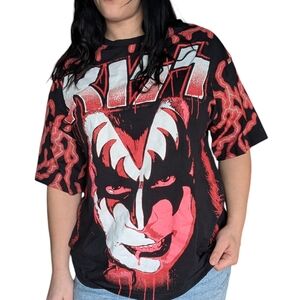 Kiss Black and White Logo T-Shirt